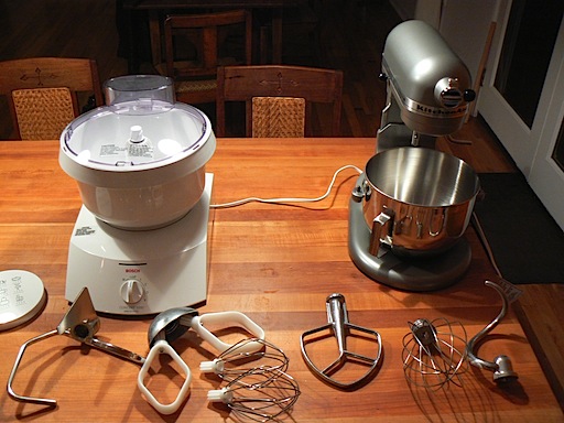 Bosch Concept 7 & Kitchen Aid elevator bowl mixers